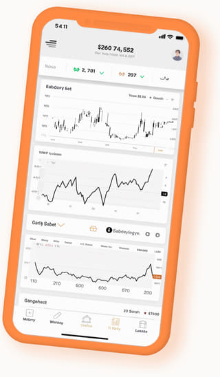 Blank Modnaden digital nettapp vist på en mobiltelefon